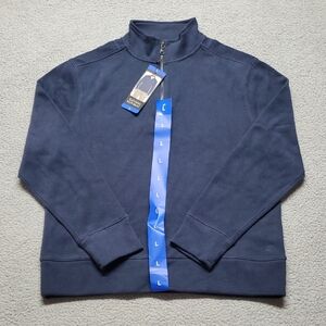 Banana Republic Men's Navy Quarter-Zip Sweater Size L